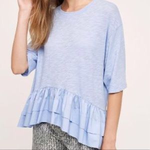 Anthro akemi + kin cascade ruffle shirt